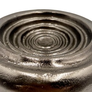 Bol en métal doré avec poignée figurative, fait main, poli, bol de service original pour la décoration de table - Product Image 2