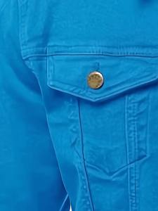 Chaqueta vaquera de estilo trucker, de tela gruesa, confeccionada con algodón de primera calidad, con un corte clásico y un elegante efecto lavado. - Product Image 4