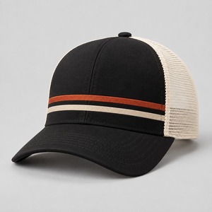 Casquette de camionneur de haute qualité à six panneaux avec dos en maille, réglable, confortable et respirante, idéale pour l'été, les activités de plein air et les sports décontractés. - Product Image 1