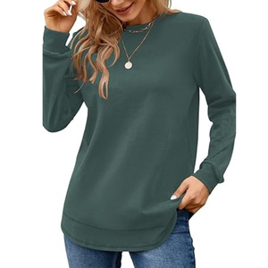 Sweat-shirt pour femme en tricot imprimé avec strass, 100% coton respirant, design streetwear élégant - Product Image 1