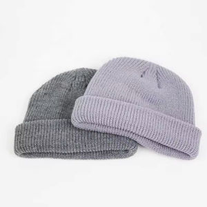 Bonnet en tricot à carreaux unisexe avec impression de logo personnalisé pour le sport, la plage et l'hiver - Bonnet en tricot à revers ajustable, bonnet personnalisé - Product Image 3