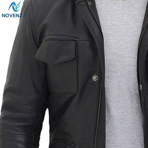 Manteau Trench Classique en Cuir pour Homme, Réversible, Coupe Ajustée, Doublure Chaude, Fermeture Boutonnée, Idéal pour les Voyages d'Affaires, Décontracté et Quotidien - Product Image 6