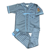 Conjunto de Uniforme de Béisbol Personalizado al por Mayor, Sublimado, Transpirable, con Logotipo, Nombre y Número del Jugador, 100% Poliéster