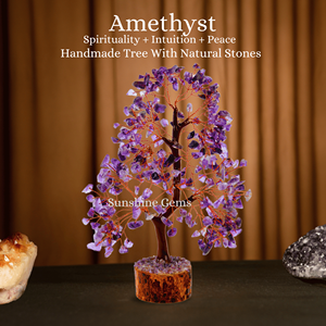 Árbol de la Vida de Cristal de Amatista al por Mayor con Alambre de Cobre, Piedras Curativas de Gemas, Árbol de Cristal para Decoración del Hogar - Product Image 3