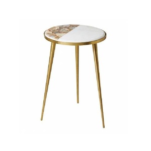 Mesa de Centro Moderna de Hierro con Acabado Esmaltado, de Lujo, Personalizable para Dormitorio, con Tamaño, Forma y Color a Medida - Product Image 1