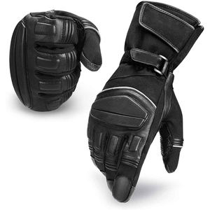 Guantes de Motocicleta de Cuero para Hombre, Estilo Retro, Motocross, Cuero de Alta Calidad para Adultos, Guantes para Moto - Product Image 1
