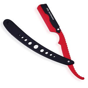 Rasoir droit pour hommes, noir et rouge, pour barbe, vente en gros - Product Image 1