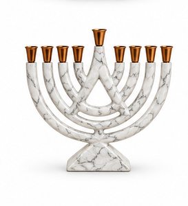 Ensemble de chandelier Hanouka à neuf branches en or, tendance, pour la décoration religieuse juive et les cadeaux de festival - Product Image 5