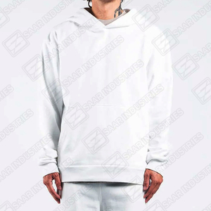 เสื้อฮู้ดดี้ผ้าฟลีซสีขาวพรีเมียมแบบยูนิเซ็กซ์ เนื้อผ้าคอตตอนผสมนุ่มสบาย มีกระเป๋า ดีไซน์วินเทจ รักษ์โลก ทรงโอเวอร์ไซส์ เหมาะสำหรับใส่ในฤดูหนาว สไตล์สตรีทแวร์ - Product Image 3