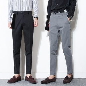 Pantalon habillé slim pour homme RABUSH SPORTS, résistant à l'abrasion, écologique, style décontracté, vêtements de travail de bureau, 100% toile de coton - Product Image 3