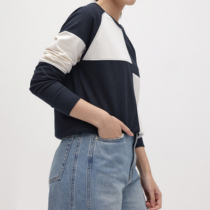 Sweat-shirt pour femme, col rond oversize, pull en molleton de coton doux, chaud et confortable, streetwear décontracté pour l'hiver, tenue quotidienne - Product Image 3
