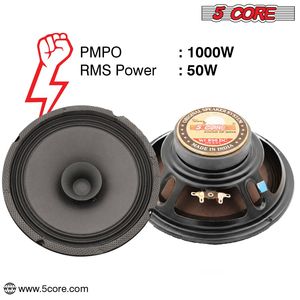 Subwoofer per Auto a Doppio Cono da 1000W, Altoparlante Sostitutivo da 8 Pollici, 4 Ohm, Bassi Profondi, Subwoofer ad Alte Prestazioni - Product Image 2