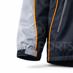 Veste coupe-vent à capuche imperméable personnalisée pour homme, gris zinc, pour sports de plein air et course à pied, vente en gros OEM ODM 2026 - Product Image 6