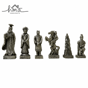 Luxury Rose Gold Brass Greek Warrior <b>Chess</b> Set with Black White Square <b>Board</b> Handmade Royal Decorative <b>Game</b> Pieces - Product Image 3