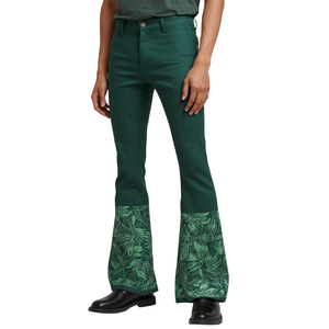 Creative Graphic <b>Men's</b> <b>Flare</b> Pants with Pulse Artwork and Modern Wide Leg Fashion Construction - Product Image 4