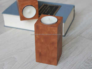 ที่ใส่เทียนทีไลท์ไม้มะม่วงสวยงามสำหรับตกแต่งภายในสไตล์โมเดิร์นและตกแต่งคริสต์มาส - Product Image 4