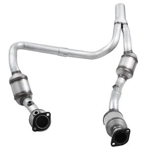 Set di 2 Convertitori Catalitici Anteriori Destri per Jeep Wrangler 3.8L V6 2007-2009, OE 50482, in Acciaio Inossidabile - Product Image 4