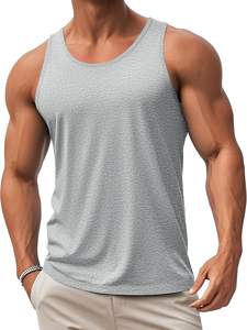 Camiseta sin mangas moderna para hombre, tejido suave, transpirable, textura flexible, movimiento ligero, forma fresca, comodidad diaria, costuras resistentes - Product Image 2