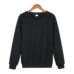 เสื้อสเวตเชิ้ตคอกลมแบบยูนิเซ็กซ์ ทรงโอเวอร์ไซส์ สีพื้น ผ้าถัก 100% คอตตอน สวมใส่สบายในฤดูหนาว สีขาว ดำ เทา กรมท่า ชมพู แดง - Product Image 4
