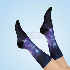 Trendy Sublimation <b>Socks</b> With Eye-Catching Full Print Patterns Soft Sublimation <b>Socks</b> With <b>Moisture</b> Wicking - Product Image 6