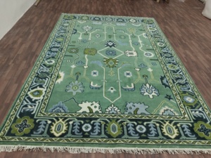 Luxury Retro Green Persian Oushak <b>Rug</b> Traditional Hand Knotted <b>Large</b> Wool Carpets for <b>Living</b> <b>Room</b> Bedroom Decoration - Product Image 6