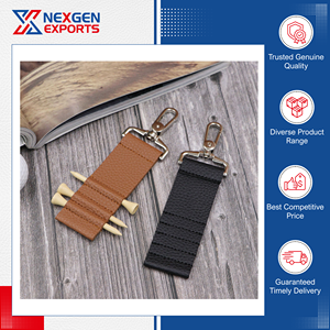 Offre incroyable : Porte-tee de golf personnalisable en cuir PU léger, écologique et durable, de qualité standard, pour le golf en extérieur - Product Image 4