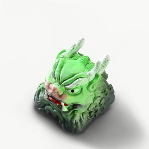 คีย์แคปอนิเมะลึกลับ, คีย์แคปงานฝีมือแบบกำหนดเอง, คีย์แคปอนิเมะน่ารัก, คีย์แคปสีเขียว, ชุดคีย์แคป, คีย์แคปเรซิ่น - Product Image 2