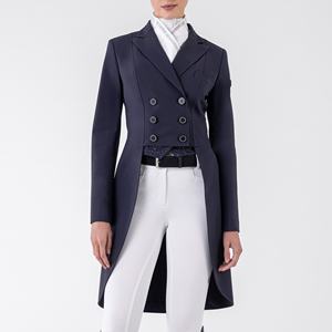 Tailcoat de Logo personnalisé pour femmes de vente chaude pour la compétition équitation durable équestre sur mesure par Horsekraft avec strass - Product Image 6