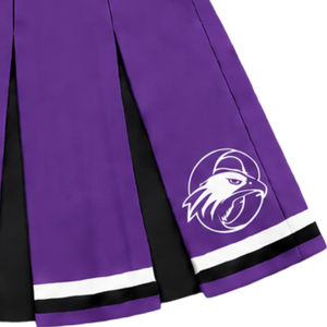 Jupe plissée Deep Purple pour femmes et filles, idéale pour la danse athlétique, les spectacles, l'entraînement, les compétitions, les uniformes scolaires et sportifs. - Product Image 5