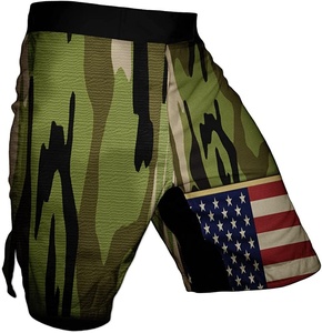 Pantalones cortos de boxeo con estampado personalizado, nuevo estilo, transpirables, MMA Grappling, cortos, patrón sólido, tela de poliéster, lucha de boxeo personalizada - Product Image 4
