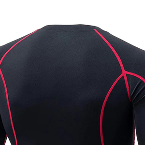 Camiseta de compresión ligera de alta calidad para hombre, manga larga, para gimnasio, con diseño liso, para adultos y jóvenes. - Product Image 3