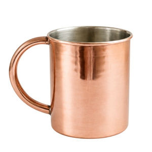 Mug en cuivre martelé artisanal haut de gamme pour Moscow Mule, avec poignée en laiton, idéal pour les fêtes et la restauration. - Product Image 6