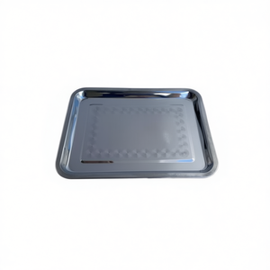 Plateau de rangement en acier inoxydable à un seul niveau 45x30x2cm, design minimaliste, palette, bandeja pour usage en cuisine - Product Image 2