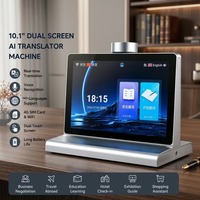 Traducteur AI à double écran de 10,1 pouces, appareil de traduction vocale en temps réel