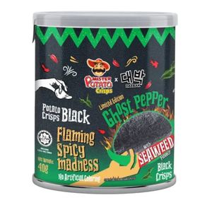 Venta al por mayor de Mister Potato Ghost Pepper con sabor a algas marinas, 40g x 24 unidades a granel - Product Image 1