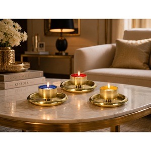 Black & Gold Aluminum Handmade Eco-Friendly <b>Tea</b> <b>Light</b> Candle Holder for Home <b>Christmas</b> & Luxury Home Decoration by SHAH - Product Image 5