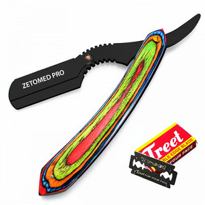 มีดโกนหนวดไม้แบบหลายชิ้น (คอโค้ง) - Product Image 1