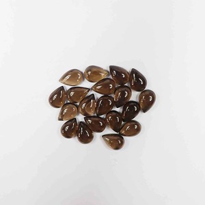 Cuarzo Ahumado Marrón Suelto de Alta Calidad, Cabujón Liso en Forma de Pera, Natural para la Fabricación de Joyas, Piedras de Rubí y Esmeralda al por Mayor - Product Image 5