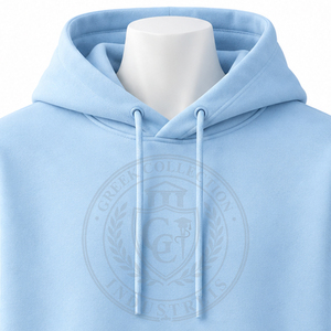 Sudadera con Capucha para Hombre de Alta Calidad, Color Azul Claro, Felpa de Algodón, Gruesa, para Invierno, con Estampado Griego, Marca Privada - Product Image 3