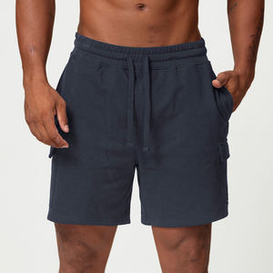 Pantalones Cortos Deportivos para Hombre, Ligeros y Transpirables, Estilo Urbano, Diseño Sólido, Tejido Ecológico de Poliéster/Algodón - Product Image 5