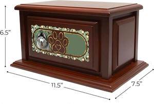 Modern Wholesale Wooden Dog <b>Ashes</b> Memorial Urn Pet <b>Keepsake</b> Urns - Product Image 6
