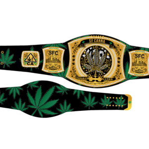 SF Canna Wrestling Championship Belt - Unique Design with TOP Theme High Quality Ideal for Collectors Fans and Events - Product Image 2