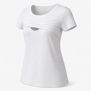 Tops de Lactancia Casuales con Estampado Floral al por Mayor - Diseños de Logotipo Frontal Personalizados Disponibles del Fabricante OEM - Product Image 3