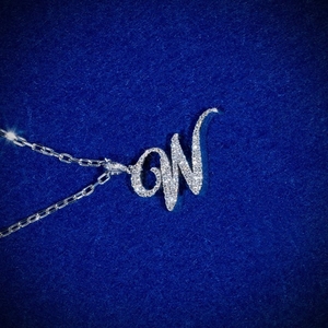 Luxury Custom <b>Initial</b> Letter <b>Pendant</b> VVS Moissanite 925 Sterling <b>Silver</b> Iced Out Hip Hop Unisex Necklace Jewelry - Product Image 6