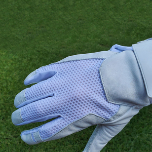 Guantes de Bateo de Béisbol Profesionales al por Mayor, de Cuero, con Diseño de Logotipo Personalizado, Rojos y Negros, con Puño Largo, Ligeros, Duraderos y Transpirables - Product Image 2