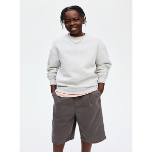 <b>Men's</b> Casual Fashion Street <b>Shorts</b> <b>Elastic</b> <b>Waist</b> Cotton Canvas Breathable Cargo Pants Solid OEM Wholesale Blank Oversized OEM - Product Image 4