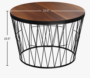 Mesa de Centro Redonda de Lujo, Hecha a Mano, Decorativa, Moderna, para Sala de Estar, Estilo Contemporáneo, de Metal - Product Image 4