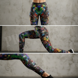 OEM ODM Custom High Strength Fitness Leggings Stretch Yoga Custom Made Design Workout Running Gym <b>Tights</b> Activewear Pants - Product Image 4
