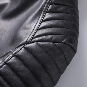 New Arrivals Wholesale High Quality Custom Oem Design Men Leather <b>Jacket</b> <b>Slim</b> Fit Stylish Comfortable Leather <b>jacket</b> for men - Product Image 6