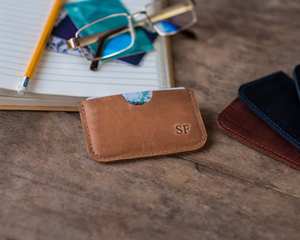 Custom Genuine Leather Card Holder <b>RFID</b> Blocking Slim Pocket Credit Card Case Luxury Business <b>Wallet</b> LCH-0247 - Product Image 1